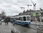 Linie 4 Wagennummer 2010 „Wipkingen“ beim Bahnhofquai. Datum: 25. 1. 2021