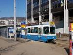 Linie 13 Wagennummer 2004  Höngg  beim Escher-Wyss-Platz. Datum: 27. 2. 2021