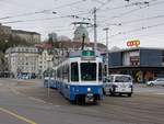 Linie 3 Wagennummer 2037  Oberstrass  zwischen Central und Bahnhofplatz. Datum: 1. 4. 2021