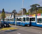 VBZ Linie 9 Wagennummer 2038  Witikon  beim Bürkliplatz. Dieser Wagen fährt sehr selten auf der Linie 9. Datum: 21. 4. 2021