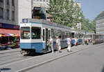 Zürich VBZ Tramlinie 9 (SWS/SWP/BBC-Be 2/4 2404, Bj.