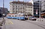 Zürich VBZ Tramlinie 6 (SWS/MFO-Be 4/4 1406, Bj.