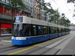 VBZ - Tram Be 6/8  4012 unterwegs auf der Linie 14 in Zürich am 12.09.2021 