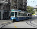 VBZ - Tram Be 4/6 2032 unterwegs auf der Linie 3 in der Stadt Zürich am 04.10.2022