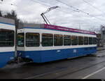 VBZ  - Tram Be 2/4 2412 unterwegs auf der Linie 9 am 15.01.2023