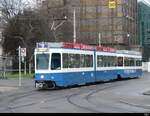 VBZ - Tram Be 4/6 2066 + Be 2/4 2420 unterwegs auf der Linie 9 am 15.01.2023