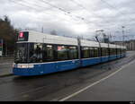 VBZ - Tram Be 6/8  4012 unterwegs auf der Linie 2 am 15.01.2023