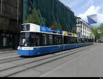 VBZ - Be 6/8  4008 unterwegs auf der Linie 11 in der Stadt Zürich am 29.04.2023