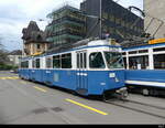 VBZ - Tram Oldtimer Be 4/6  1674 unterwegs auf der Linie 6 am 07.05.2023