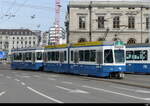 VBZ - Tram Be 4/6 2096  Be 2/4  2404 unterwegs auf der Linie 3 am 07.05.2023