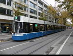 VBZ - Be 6/8 4024 unterwegs auf der Linie 11 unterwegs in der Stadt Zürich am 11.11.2023