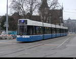 VBZ - Tram Be 6/8 4031 unterwegs auf der Linie 4 in Zürich am 17.12.2023