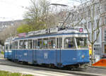  VBZ Strassenbahn  Be 4/4  1424  «Karpfen»  10.04.2005  Gessnerallee ZH