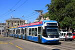 Schweiz, Zürich, VBZ  Tram 3007 auf Linie 4, Bahnhofbrücke  18/8/2019