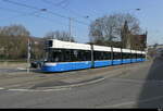 VBZ - Tram Be 6/8  4038 unterwegs auf der Linie 50 in der Stadt Zürich am 07.03.2026