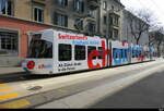 VBZ - Tram Be 5/6 3026 unterwegs auf der Linie 15 in Zürich am 07.03.2026