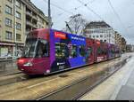 VBZ - Tram Be 5/6 3021 unterwegs auf der Linie 14 in Zürich am 14.03.2026
