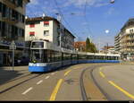 VBZ -Tram Be 6/8  4033 unterwegs auf der Linie 7 in der Stadt Zürich am 21.03.2026