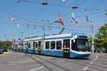 Be 5/6 Cobra 3048, auf der Linie 9, f�hrt am 11.07.2025 bei der Haltestelle Bellevue ein. Aufnahme Z�rich.