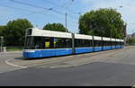 VBZ - Tram Be 6/8 4025 unterwegs auf der Linie 51 in der Stadt Z�rich am 31.07.2026