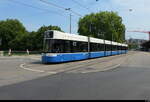 VBZ - Tram Be 6/8 4083 unterwegs auf der Linie 51 in der Stadt Z�rich am 31.07.2026