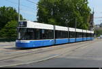 VBZ - Tram Be 6/8 4091 unterwegs auf der Linie 50 in der Stadt Z�rich am 31.07.2026