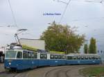 VBZ Be 4/6 mit B 769 in Tiefenbrunnen am 26.10.07 ( Mittlerweilen eine Seltenheit in Zrich)