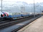 Zrcher Trams warten in Buchs SG auf ihre Abreise nach Rumnien am 29.03.08