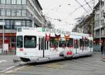 VBZ - Tramanhnger B 2425 mit Vollwerbung eingeteilt auf der Linie 3 am 19.04.2008