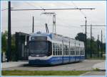 Be 5/6 Cobra in Auzelg, dem vorlufigen Ende der Glatttalbahn. (18.06.2008)