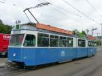 VBZ - Tram Be 4/6 1631 unterwegs auf der Linie 8 am  15.09.2008