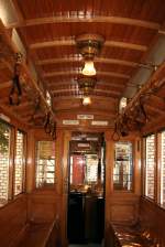 Innenaustattung des Ce 2/2 des VBZ Museumstrams.