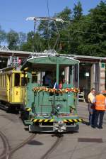 Rangiertriebwagen Xe 2/2 1905 anlsslich der Erffnung des Trammuseums Zrich am 26.05.2007.