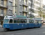 VBZ - Tram Be 4/6  1627 unterwegs auf dr Linie 8 am 29.11.2008