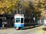 VBZ - Herbstbilder - Tram Be 4/6 2050 unterwegs in der Stadt Zrich am 01.11.2009