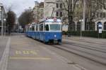 Be 4/6 1679 und Be 4/6 1677 am 1.4.10 kurz vor dem Brkliplatz. Obwohl sie nicht mehr allzu lange in Zrich unterwegs sein werden, verrichten sie auf der Linie 2 noch tadellos ihren Dienst.