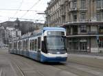 VBZ - Tram Be 5/6 3006 unterwegs auf der Linie 11 in Zrich am 01.01.2011