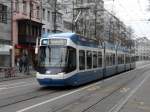 VBZ - Tram Be 5/6 3054 unterwegs auf der Linie 14 am 01.01.2011