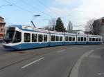 VBZ - Tram Be 5/6  3024 unterwegs auf der Linie 13 am 23.01.2011