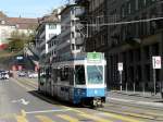 VBZ - Tram Be 4/6  2044 unterwegs auf der Linie 8 in der Stadt Zrich am 01.04.2011