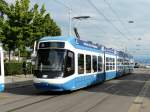 VBZ - Tram Be 5/6  3053 unterwegs auf der Linie 9 in der Stadt Zrich am 10.06.2011