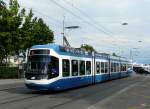 VBZ - Tram Be 5/6 3011 unterwegs auf der Linie 2 in der Stadt Zrich am 10.06.2011