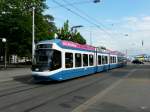 VBZ - Tram Be 5/6 3021 unterwegs auf der Linie 9 in der Stadt Zrich am 10.06.2011