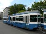 VBZ - Tramanhnger B 2303 unterwegs auf der Linie 11 in Zrich am 10.06.2011