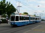 VBZ - Tram Be 4/6 2016 unterwegs auf der Linie 11 in der Stadt Zrich am 10.06.2011