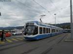 VBZ Nr. 3087 (Be 5/6 ''Cobra'') verlsst am 19.7.2011 den Brkliplatz in Richtung Rehalp