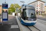 VBZ Cobratram Be 5/6 Nr. 3051 der Linie 9 hlt beim Bahnhof Wiedikon. Aufnahme vom 16. Mai 2010, 17:52 