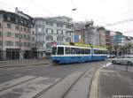 VBZ Nr. 2028 (Be 4/6 ''Tram 2000'') am 21.4.2013 beim Central