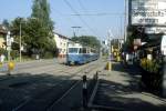 Zrich VBZ Tram 7 (Be 4/6 1661) Dbendorfstrasse / Mattenhof am 20.