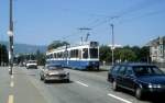 Zrich VBZ Tram 9 (Be 4/6 2081) Quaibrcke am 20.